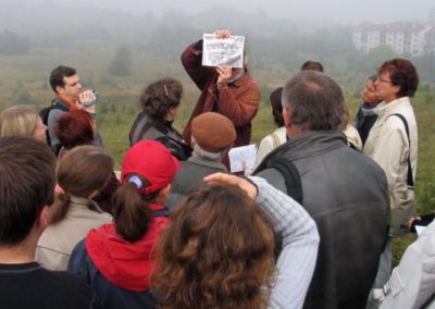 Spacer po Obozie Płaszów - oprowadza p. Jarosław Żółciak.