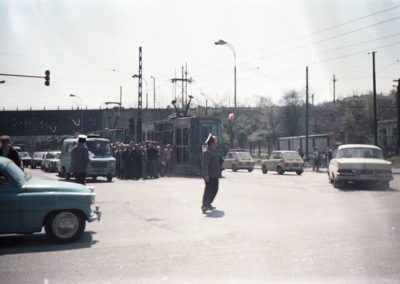 Wypadek na skrzyżowaniu ul. Wielickiej i Powstańców Wielkopolskich. Maj 1982. Z archiwum AJC.