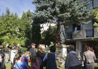 Zwiedzanie domu zakonnego Siostr Franciszkanek Rodziny Maryi, 2012.