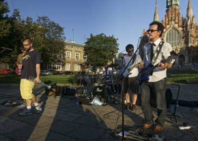 Podgórskie Targi Rzeczy Wyjątkowych Made in Podgórze, koncert zespołu Frank's Hard Drive, 2012.