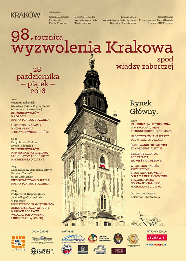 98. rocznica wyzwolenia Krakowa