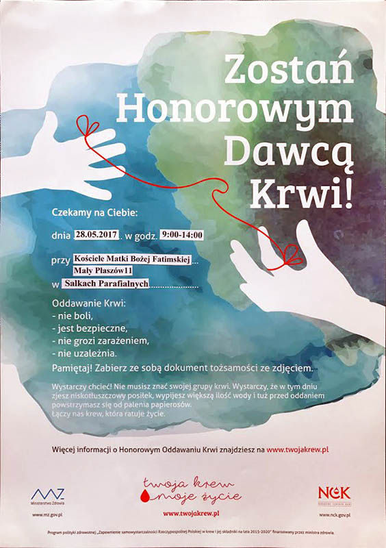 Zostań honorowym dawcą krwi!