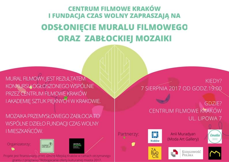 Odsłonięcie Zabłockiej Mozaiki oraz Muralu Filmowego