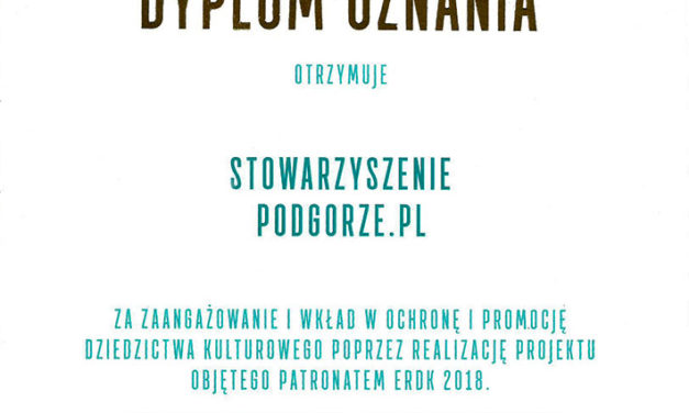 Dyplom Uznania dla PODGORZE.PL