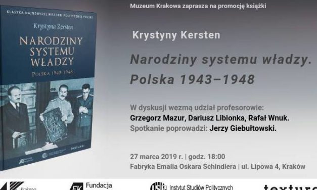 Promocja książki „Narodziny systemu władzy. Polska 1943–1948”