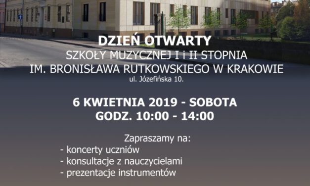 Dzień otwarty Szkoły Muzycznej I i II stopnia im. B. Rutkowskiego