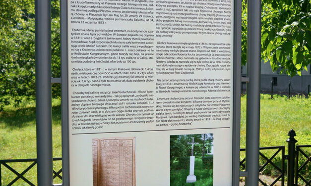 Tablica przypomni o cmentarzu cholerycznym