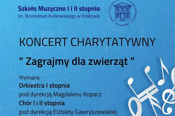 Koncert charytatywny „Zagrajmy dla zwierząt”