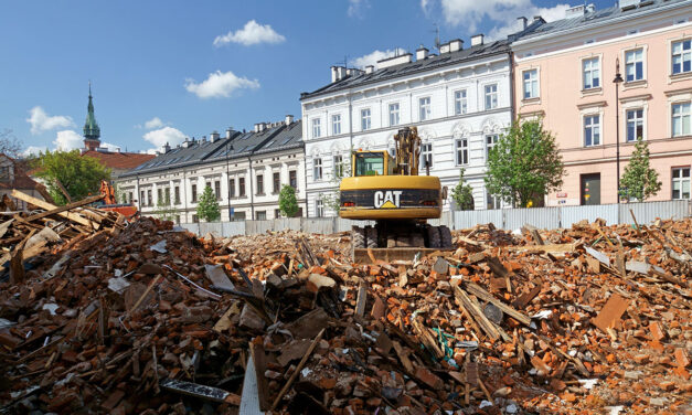 Wyburzenie zabudowań zajazdu Pod Kotwicą