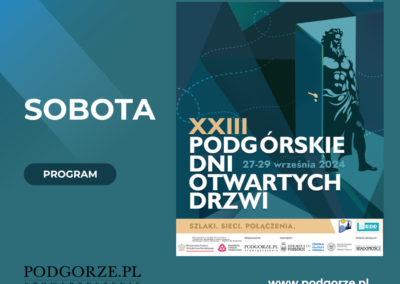 Kolorowa grafika z plakatem z PDOD.