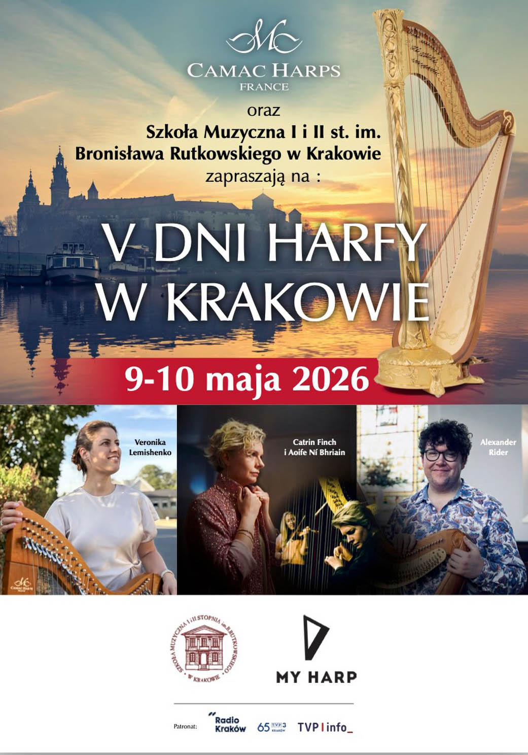 Zbliżają się V Dni Harfy w Krakowie