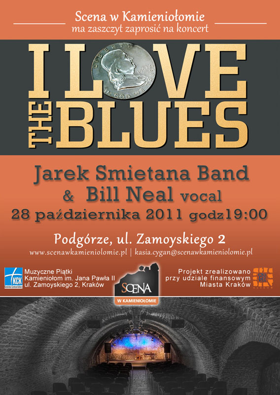 Jarek Smietana Band & Bill Neal vocal w programie I Love The Blues